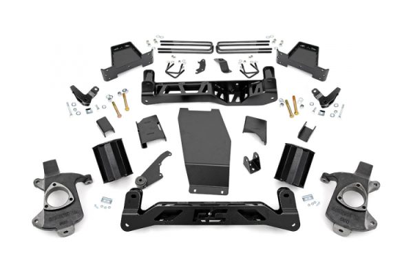 7 Inch GMC Suspension Lift Kit 14-16 Sierra 1500 Denal 4WD w/MagneRide Aluminum Rough Country