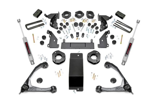 4.75 Inch GM Combo Lift Kit w/Upper Control Arms 14-16 Silverado/Sierra 1500 4WD Cast Aluminum Rough Country