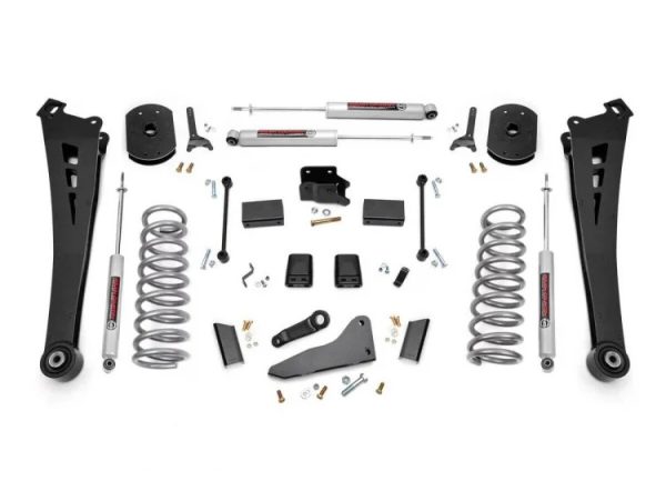5 Inch Suspension Lift Kit Coil Springs Radius Arms 14-18 RAM 2500 4WD Diesel Rough Country
