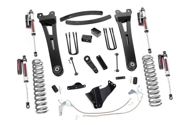 6 Inch Suspension Lift Kit Radius Arms w/Vertex Shocks 08-10 F-250/350 4WD Diesel Rough Country