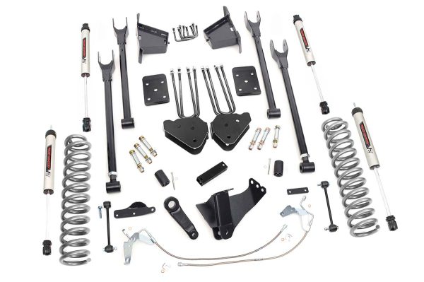 8 Inch Suspension Lift Kit 4-Link w/V2 Shocks 08-10 F-250/350 4WD Rough Country