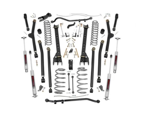 4 Inch Jeep Long Arm Suspension Lift Kit 04-06 Wrangler Unlimited TJ Rough Country